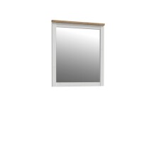 Garderobenspiegel >BOHOL< in Eiche / Lärche Dekor  - 66,7x76x3,2cm (BxHxT)