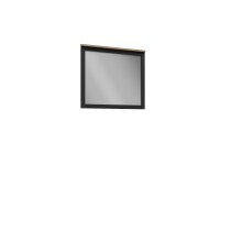 Garderobenspiegel >BOHOL< in Eiche Dekor / Cabezone - 86,4x76x3,2cm (BxHxT)