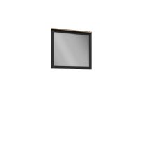 Garderobenspiegel >BOHOL< in Eiche Dekor / Cabezone - 86,4x76x3,2cm (BxHxT)