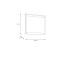 Garderobenspiegel >BOHOL< in Eiche Dekor / Cabezone - 86,4x76x3,2cm (BxHxT)