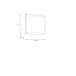 Garderobenspiegel >BOHOL< in Eiche Dekor / Cabezone - 86,4x76x3,2cm (BxHxT)
