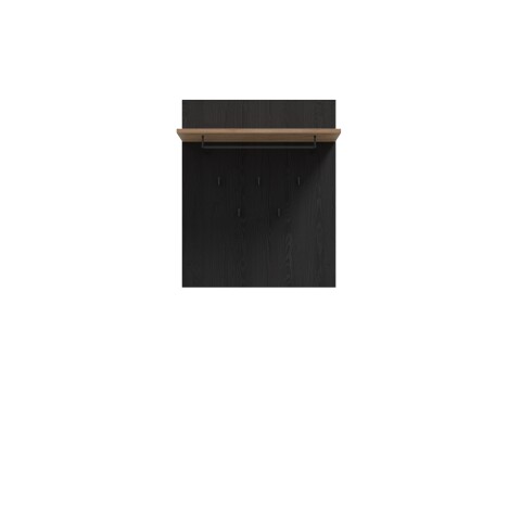 Garderobenpaneel >BOHOL< in Eiche Dekor / Cabezone - 86,5x105,6x30cm (BxHxT)