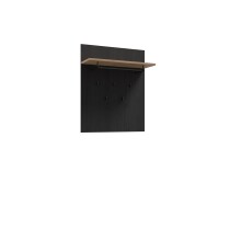 Garderobenpaneel >BOHOL< in Eiche Dekor / Cabezone - 86,5x105,6x30cm (BxHxT)