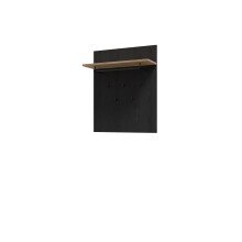 Garderobenpaneel >BOHOL< in Eiche Dekor / Cabezone - 86,5x105,6x30cm (BxHxT)