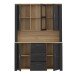 Buffet >BOHOL< in Eiche Dekor / Cabezone - 146,1x205,4x42cm (BxHxT)
