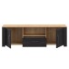 Lowboard >BOHOL< in Eiche Dekor / Cabezone - 166,1x51,8x42cm (BxHxT)