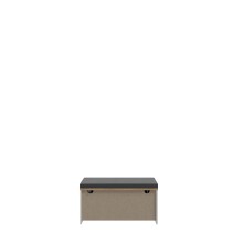 Schuhbank >BOHOL< in Eiche Dekor / Sibiu - 86,5x45x42cm (BxHxT)