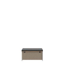 Schuhbank >BOHOL< in Eiche Dekor / Sibiu - 86,5x45x42cm (BxHxT)