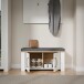 Schuhbank >BOHOL< in Eiche Dekor / Sibiu - 86,5x45x42cm (BxHxT)