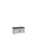 Schuhbank >BOHOL< in Eiche Dekor / Sibiu - 86,5x45x42cm (BxHxT)
