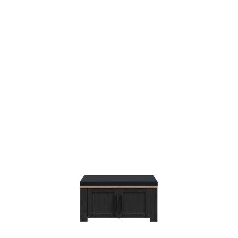 Schuhbank >BOHOL< in Eiche Dekor / Cabezone - 86,5x45x42cm (BxHxT)