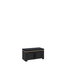Schuhbank >BOHOL< in Eiche Dekor / Cabezone - 86,5x45x42cm (BxHxT)