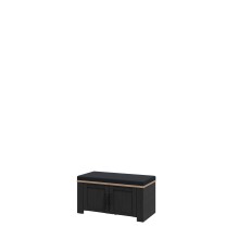 Schuhbank >BOHOL< in Eiche Dekor / Cabezone - 86,5x45x42cm (BxHxT)