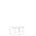Schuhbank >BOHOL< in Eiche Dekor / Cabezone - 86,5x45x42cm (BxHxT)