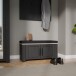 Schuhbank >BOHOL< in Eiche Dekor / Cabezone - 86,5x45x42cm (BxHxT)