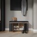 Schuhbank >BOHOL< in Eiche Dekor / Cabezone - 86,5x45x42cm (BxHxT)