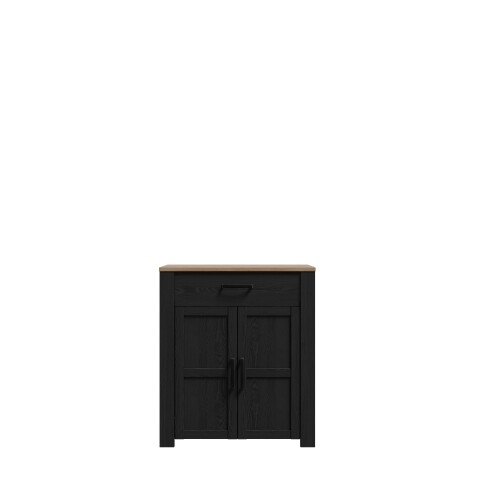 Schuhkommode >BOHOL< in Eiche Dekor / Cabezone - 86,4x99,3x42cm (BxHxT)