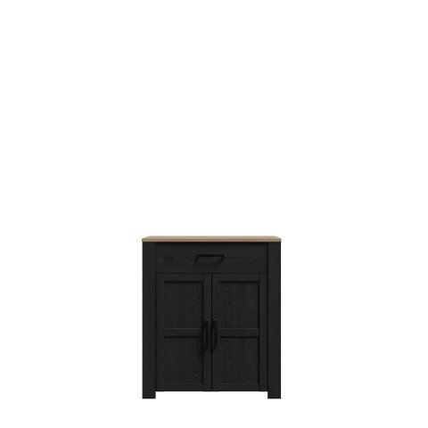 Schuhkommode >BOHOL< in Eiche Dekor / Cabezone - 86,4x99,3x42cm (BxHxT)