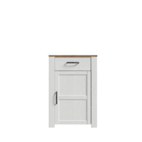 Schuhkommode >BOHOL< in Eiche Dekor / Sibiu - 66,7x99,3x42cm (BxHxT)