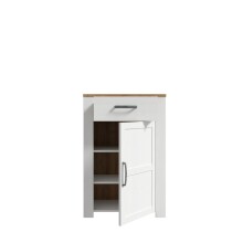 Schuhkommode >BOHOL< in Eiche Dekor / Sibiu - 66,7x99,3x42cm (BxHxT)