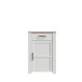 Schuhkommode >BOHOL< in Eiche Dekor / Sibiu - 66,7x99,3x42cm (BxHxT)