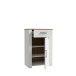 Schuhkommode >BOHOL< in Eiche Dekor / Sibiu - 66,7x99,3x42cm (BxHxT)