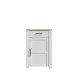 Schuhkommode >BOHOL< in Eiche Dekor / Sibiu - 66,7x99,3x42cm (BxHxT)