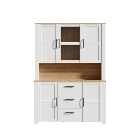Buffet >BOHOL< in Eiche Dekor / Sibiu - 146,1x205,4x42cm (BxHxT)