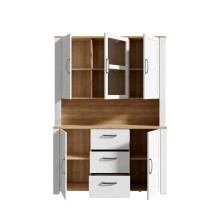 Buffet >BOHOL< in Eiche Dekor / Sibiu - 146,1x205,4x42cm (BxHxT)