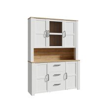 Buffet >BOHOL< in Eiche Dekor / Sibiu - 146,1x205,4x42cm (BxHxT)