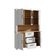 Buffet >BOHOL< in Eiche Dekor / Sibiu - 146,1x205,4x42cm (BxHxT)