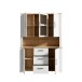Buffet >BOHOL< in Eiche Dekor / Sibiu - 146,1x205,4x42cm (BxHxT)