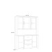 Buffet >BOHOL< in Eiche Dekor / Sibiu - 146,1x205,4x42cm (BxHxT)