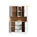 Buffet >BOHOL< in Eiche Dekor / Sibiu - 146,1x205,4x42cm (BxHxT)