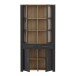 Stauraumvitrine >BOHOL< in Eiche Dekor / Cabezone - 106,4x205,4x42cm (BxHxT)