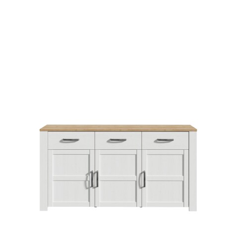 Sideboard >BOHOL< in Eiche Dekor / Sibiu - 166,1x87x42cm (BxHxT)
