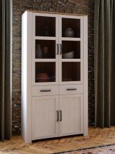 Stauraumvitrine >BOHOL< in Eiche Dekor / Sibiu -...