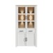 Stauraumvitrine >BOHOL< in Eiche Dekor / Sibiu - 106,4x205,4x42cm (BxHxT)