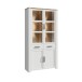 Stauraumvitrine >BOHOL< in Eiche Dekor / Sibiu - 106,4x205,4x42cm (BxHxT)