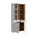 Stauraumvitrine >BOHOL< in Eiche Dekor / Sibiu - 106,4x205,4x42cm (BxHxT)