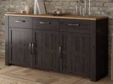 Sideboard >BOHOL< in Eiche Dekor / Cabezone  - 166,1x87x42cm (BxHxT)