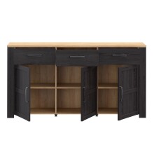 Sideboard >BOHOL< in Eiche Dekor / Cabezone  - 166,1x87x42cm (BxHxT)