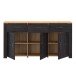 Sideboard >BOHOL< in Eiche Dekor / Cabezone  - 166,1x87x42cm (BxHxT)