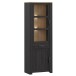 Stauraumvitrine >BOHOL< in Eiche Dekor / Cabezone   - 71,7x205,4x42cm (BxHxT)