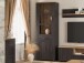 Stauraumvitrine >BOHOL< in Eiche Dekor / Cabezone   - 71,7x205,4x42cm (BxHxT)