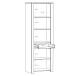 Stauraumvitrine >BOHOL< in Eiche Dekor / Cabezone   - 71,7x205,4x42cm (BxHxT)