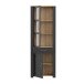 Stauraumvitrine >BOHOL< in Eiche Dekor / Cabezone   - 71,7x205,4x42cm (BxHxT)