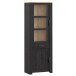 Stauraumvitrine >BOHOL< in Eiche Dekor / Cabezone   - 71,7x205,4x42cm (BxHxT)