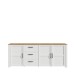 Sideboard >BOHOL< in Eiche Dekor / Sibiu - 220,8x87x42cm (BxHxT)