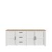 Sideboard >BOHOL< in Eiche Dekor / Sibiu - 220,8x87x42cm (BxHxT)